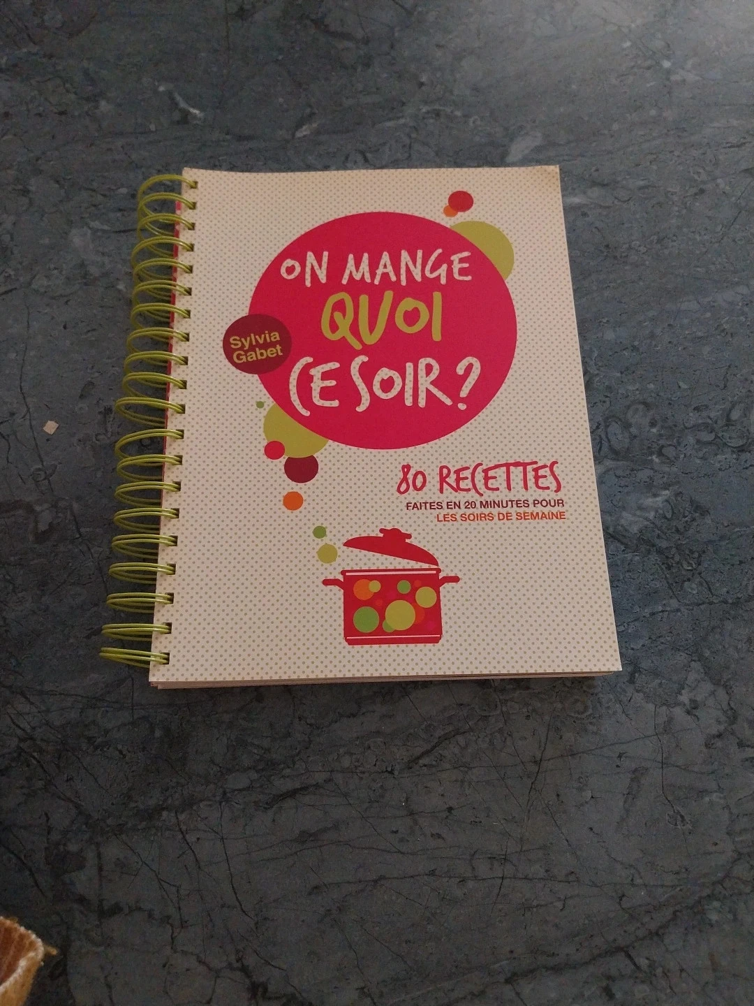Livre de recettes "on mange quoi ce soir?"